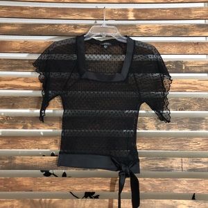 💥Bebe Polka Dot Lace Top